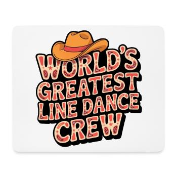 Worlds Greatest Line Dance Crew - Mousepad (Querformat) - Weiß - Vorne