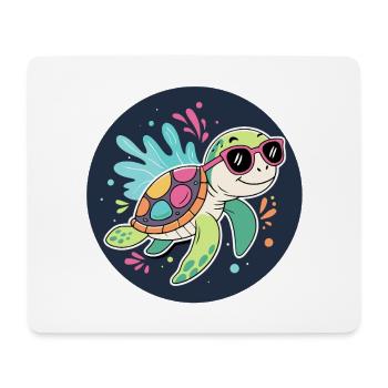 Solare Tropenschildkröte - Mousepad (Querformat) - Weiß - Vorne