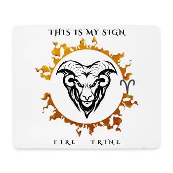 My sign Aries - Mouse Pad (horizontal) - white - Front