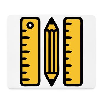 Pen Rulers Drawing Architecture - Mouse Pad (horizontal) - white - Front