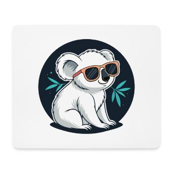 Koala chic sunglasses - Mouse Pad (horizontal) - white - Front