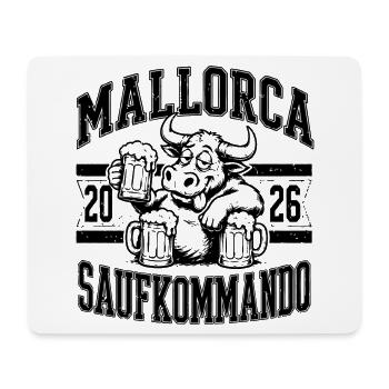 Malle 2026 Saufkommando Mallorca 2026 - Mousepad (Querformat) - Weiß - Vorne