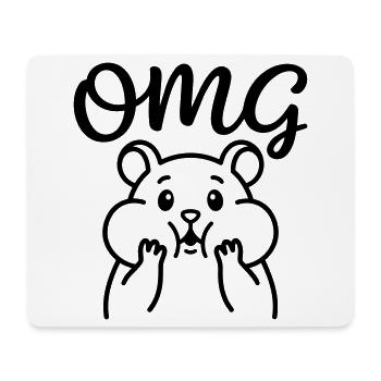 omg - Mouse Pad (horizontal) - white - Front