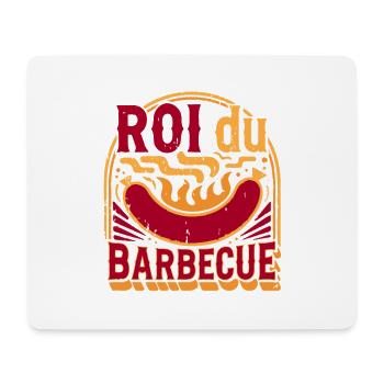 König des Grillens - Mousepad (Querformat) - Weiß - Vorne