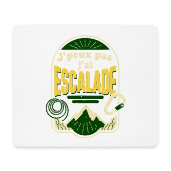 J'peux pas j'ai escalade - Tapis de souris (format paysage) - blanc - Devant