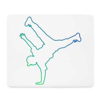 Geschenkidee für einen Breakdancer mit Streetdance - Mousepad (Querformat) - Weiß - Vorne