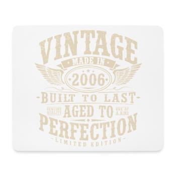 Vintage 2006 Vintage Birthday Gift Retro - Mouse Pad (horizontal) - white - Front
