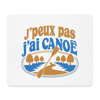 J’peux pas j’ai Canoë - Tapis de souris (format paysage) - blanc - Devant