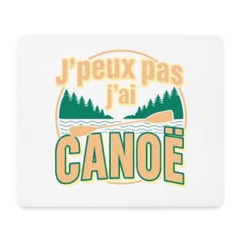J'peux pas j'ai CANOE - Tapis de souris (format paysage) - blanc - Devant