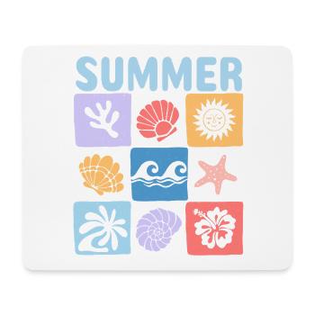 Summer – Maritime sea world full of holiday flair - Mouse Pad (horizontal) - white - Front