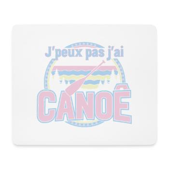 J'peux pas j'ai CANOË pastel - Tapis de souris (format paysage) - blanc - Devant