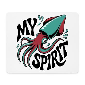 Oktopus Spirit - Mousepad (Querformat) - Weiß - Vorne