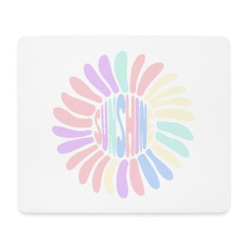 Spirale Pastel Sunshine soleil - Tapis de souris (format paysage) - blanc - Devant