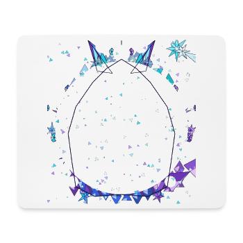Couronnes en cristal aux couleurs nocturnes - Tapis de souris (format paysage) - blanc - Devant