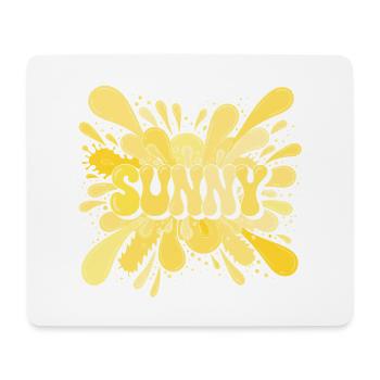 SUNNY Yellow Summer Splash Explosion - Mouse Pad (horizontal) - white - Front