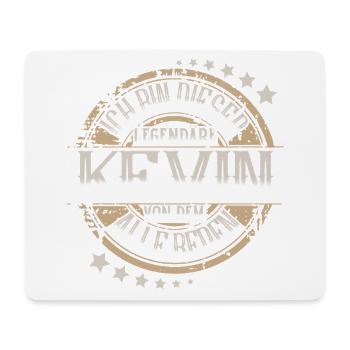 Kevin - Mousepad (Querformat) - Weiß - Vorne