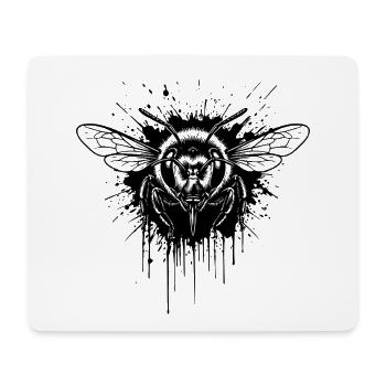 Guêpe Trash Polka - Wasp Tattoo Art - Tapis de souris (format paysage) - blanc - Devant