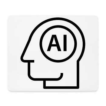 Ai, Artificial Intelligence, AI Technology - Mouse Pad (horizontal) - white - Front