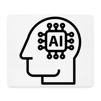Ai, Künstliche Intelligenz, KI Technologie - Mousepad (Querformat) - Weiß - Vorne
