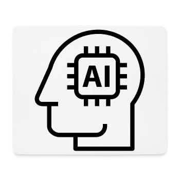 Ai, Künstliche Intelligenz, KI Technologie - Mousepad (Querformat) - Weiß - Vorne
