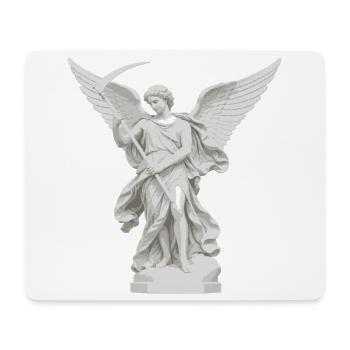 Engel mit Sense-Statue - Mousepad (Querformat) - Weiß - Vorne