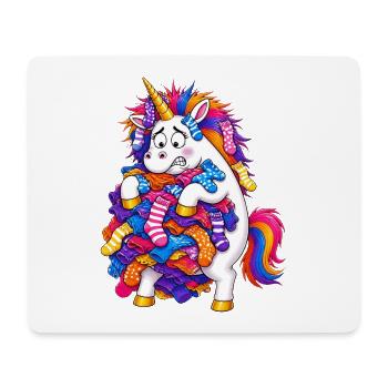 Unicorn Static Cling Laundry Fail - Mouse Pad (horizontal) - white - Front