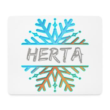 Vorname Herta - Mousepad (Querformat) - Weiß - Vorne