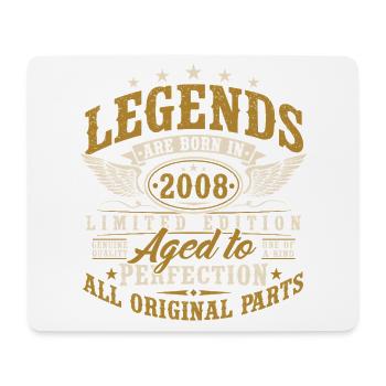 2008 Vintage Birthday Vintage Retro Gift - Mouse Pad (horizontal) - white - Front