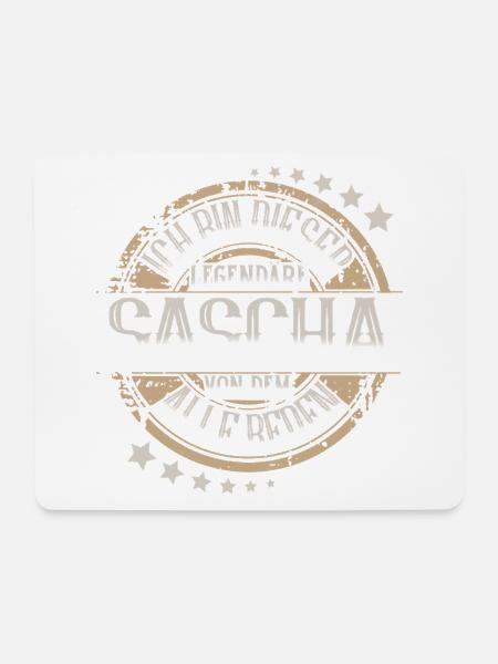 Sascha - Mousepad (Querformat) - Weiß