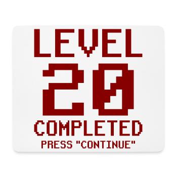 20. Geburtstag Geschenk Pixel - Mousepad (Querformat) - Weiß - Vorne