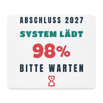 Abschluss 2027 Lädt Lustiger Spruch Schule - Mousepad (Querformat) - Weiß - Vorne