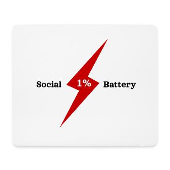 Elektrischer 1%-Bolzenimpuls - Mousepad (Querformat) - Weiß - Vorne