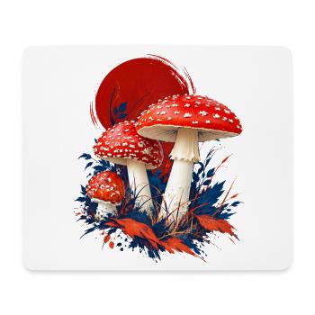 Fly Agaric Rotes Sonnenhemd - Mousepad (Querformat) - Weiß - Vorne