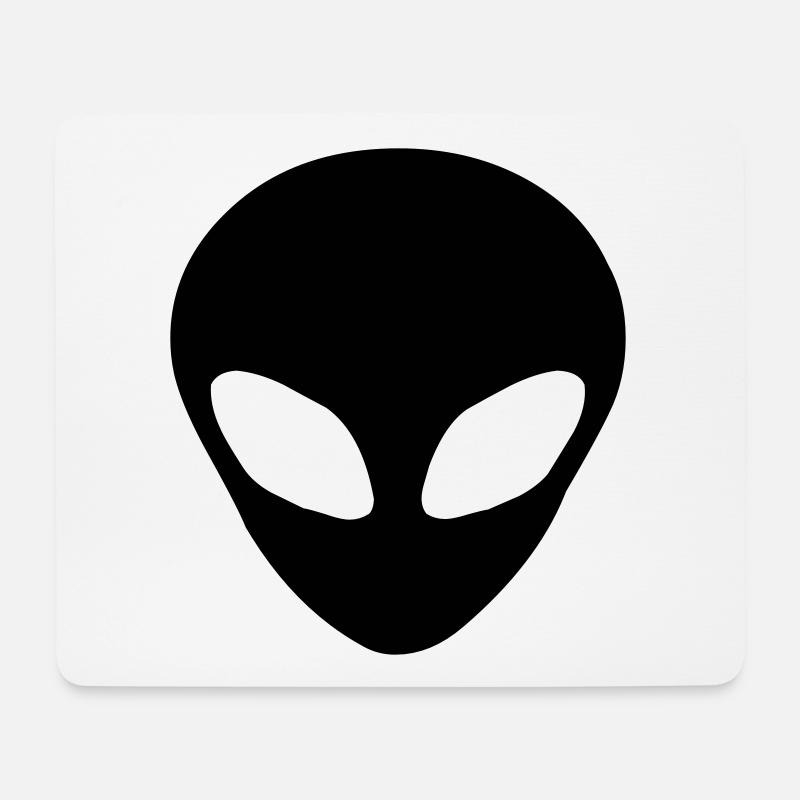 Alien head - Tapis de souris (format paysage) - blanc