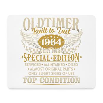 Vintage 1964 Vintage né cadeau d’anniversaire - Tapis de souris (format paysage) - blanc - Devant
