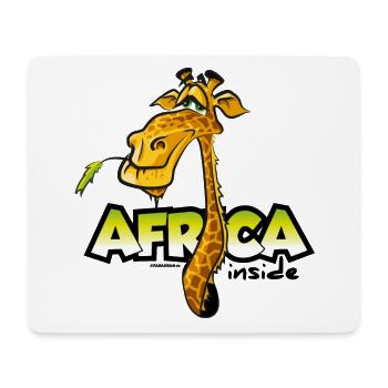 funny giraffe Africa inside Kenya Safari - Mouse Pad (horizontal) - white - Front