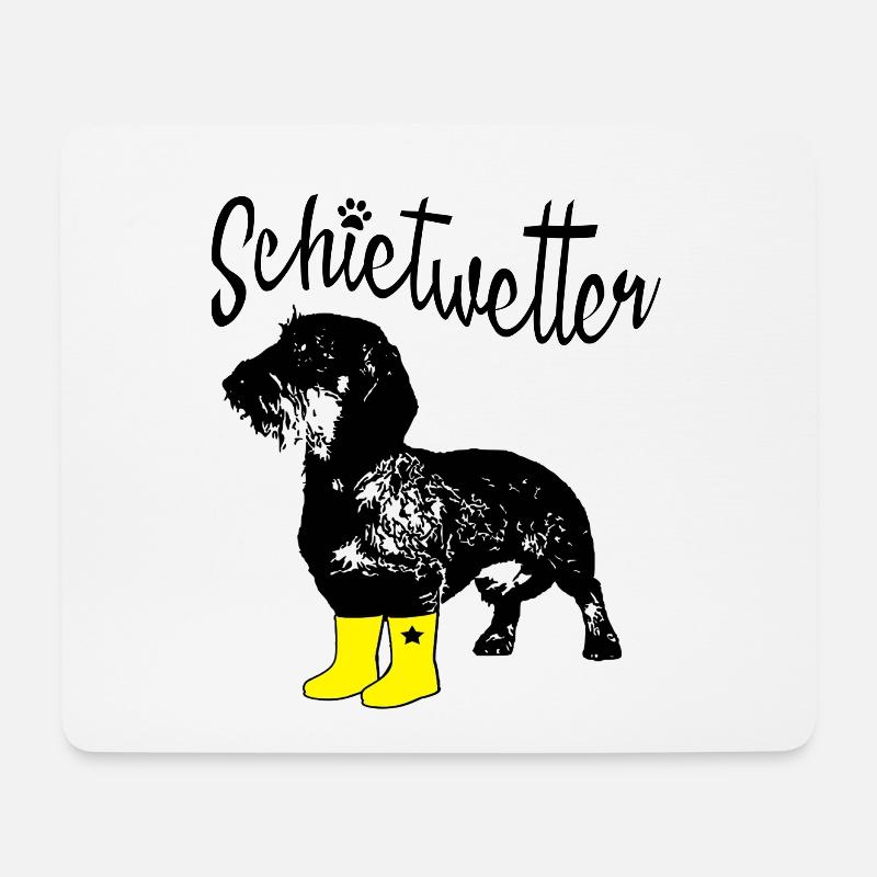 Schietwetter - Mousepad (Querformat) - Weiß