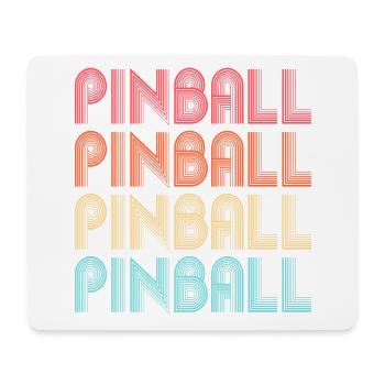 Pinball machine lettering Pinball colorful play - Mouse Pad (horizontal) - white - Front
