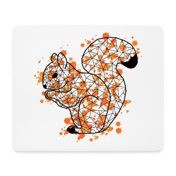 Squirrell GeomeTRIX bunt - Mousepad (Querformat) - Weiß - Vorne
