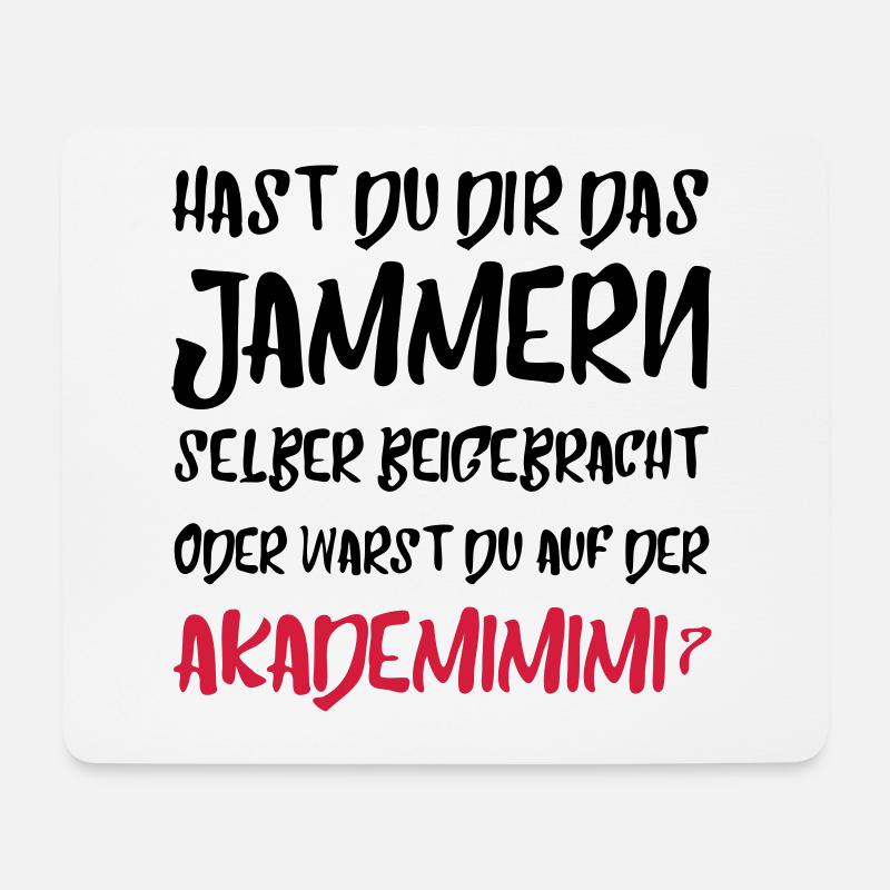 Akademimimi Spruch Geschenk Witzig - Mousepad (Querformat) - Weiß