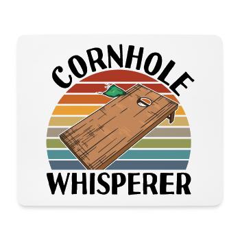 Cornhole Flüsterer - Cornhole Spieler Team - Mousepad (Querformat) - Weiß - Vorne