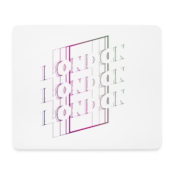 London England UK City Font Skyline Home - Mouse Pad (horizontal) - white - Front