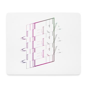 Jena Allemagne City Font Skyline Accueil - Tapis de souris (format paysage) - blanc - Devant