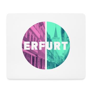 Erfurt Deutschland Stadt Skyline Heimat Liebe - Mousepad (Querformat) - Weiß - Vorne