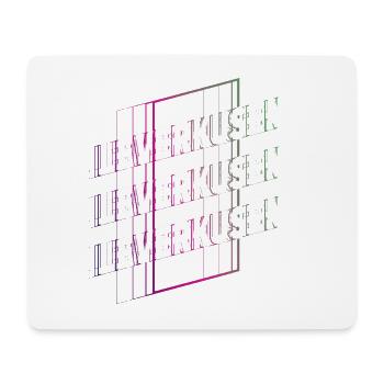 Leverkusen Germany City Font Skyline - Mouse Pad (horizontal) - white - Front