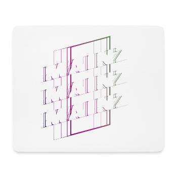Mainz Deutschland Stadt Schrift Skyline Heimat - Mousepad (Querformat) - Weiß - Vorne
