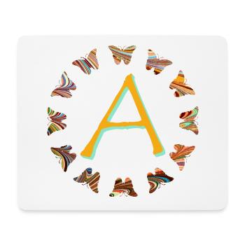 Papillons E 56 A - Tapis de souris (format paysage) - blanc - Devant