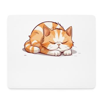 Nö Einfach Nö No Nein Katze Kater Lustig Spruch - Mousepad (Querformat) - Weiß - Vorne