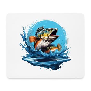 Fishing Angler Fishing Fish Carp Outdoor Fishing - Mouse Pad (horizontal) - white - Front