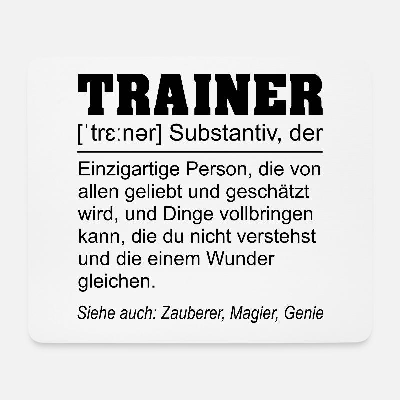 Trainer Definition - Mousepad (Querformat) - Weiß